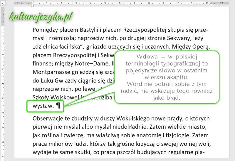 Estetyczny tekst