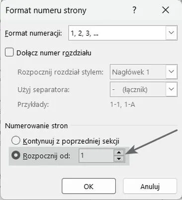 Numerowanie wierszy w Word