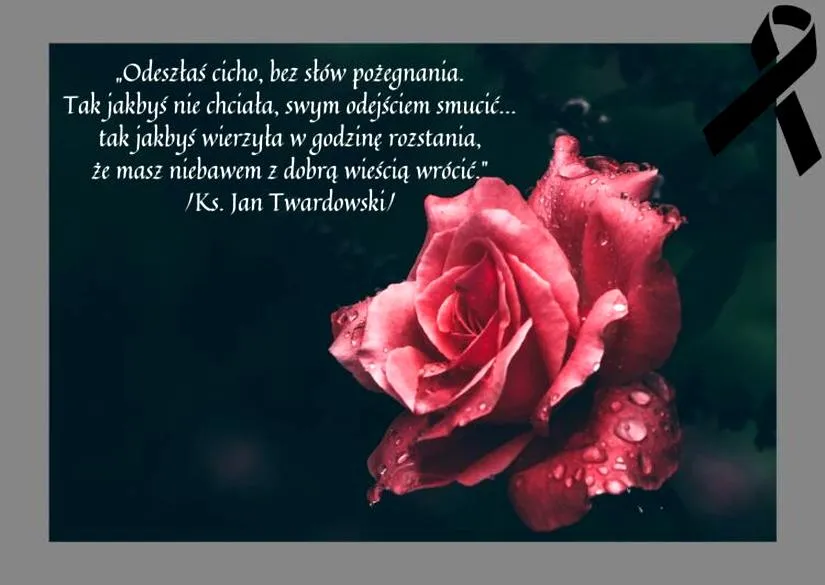Wiersz na pożegnanie