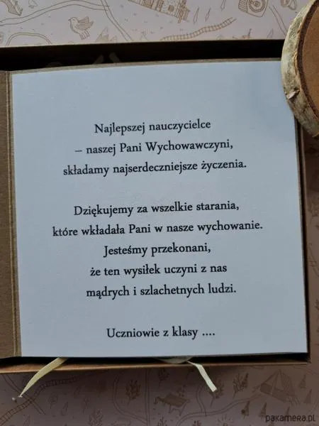 Wiersze dla nauczycielki