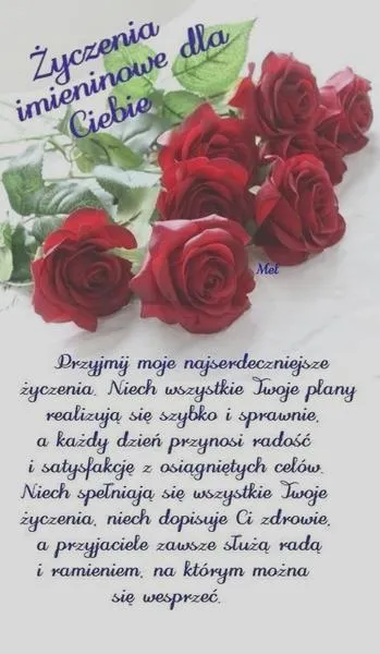 Życzenia imieninowe